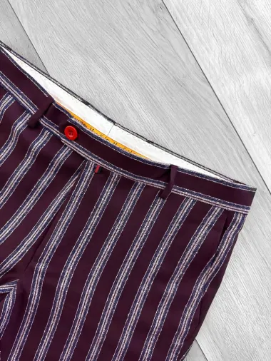 Pantaloni barbati eleganti grena B1556 I5-6